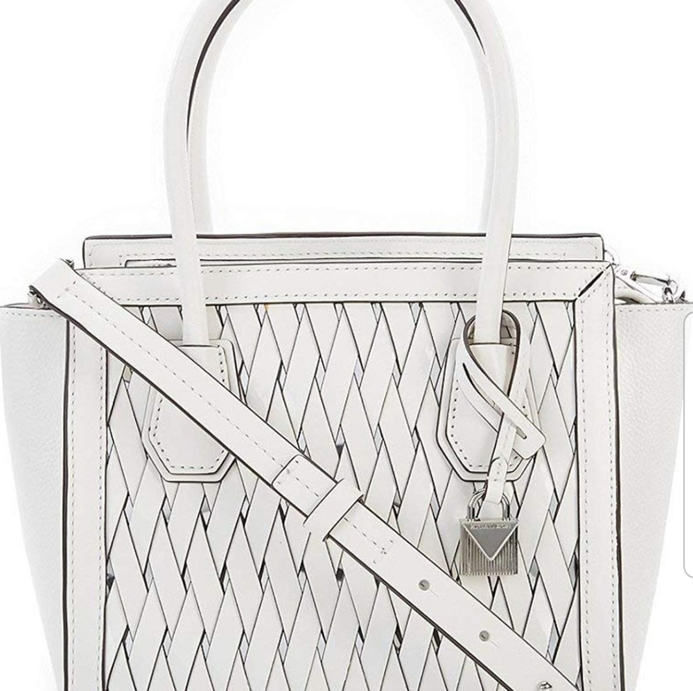 Michael Kors Mercer Studio Soft White Handbag